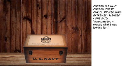 Custom U S Navy Keepsake chest
