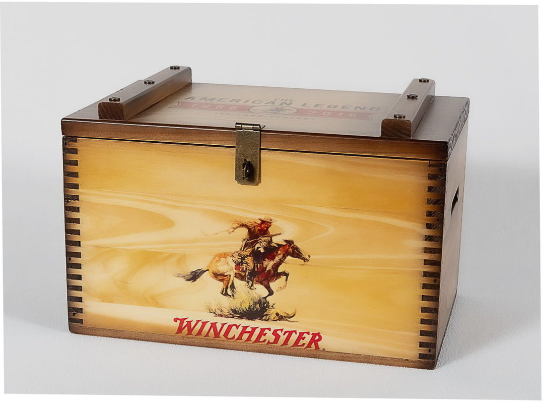 53-758 WINCHESTER 150TH ANNIVERSARY AMMO BOX – THE WHISPERWOOD