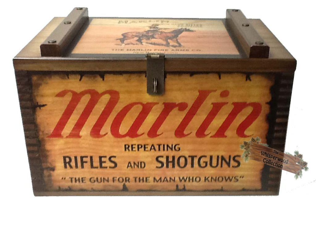 53025 Winchester Wooden Ammunition Box, Wood Ammo Box