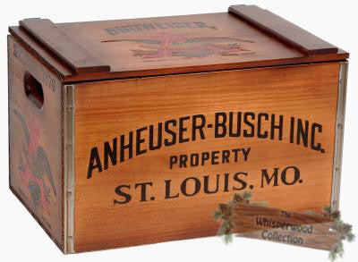 59070 ANHEUSER-BUSCH BEER CRATE – THE WHISPERWOOD COLLECTION 59070 ANHEUSER-BUSCH BEER CRATE – THE WHISPERWOOD COLLECTION