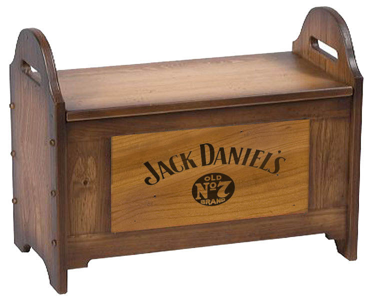 ITEM #9-JD JACK DANIELS OLD NO. 7 STORAGE BOOT BENCH – THE